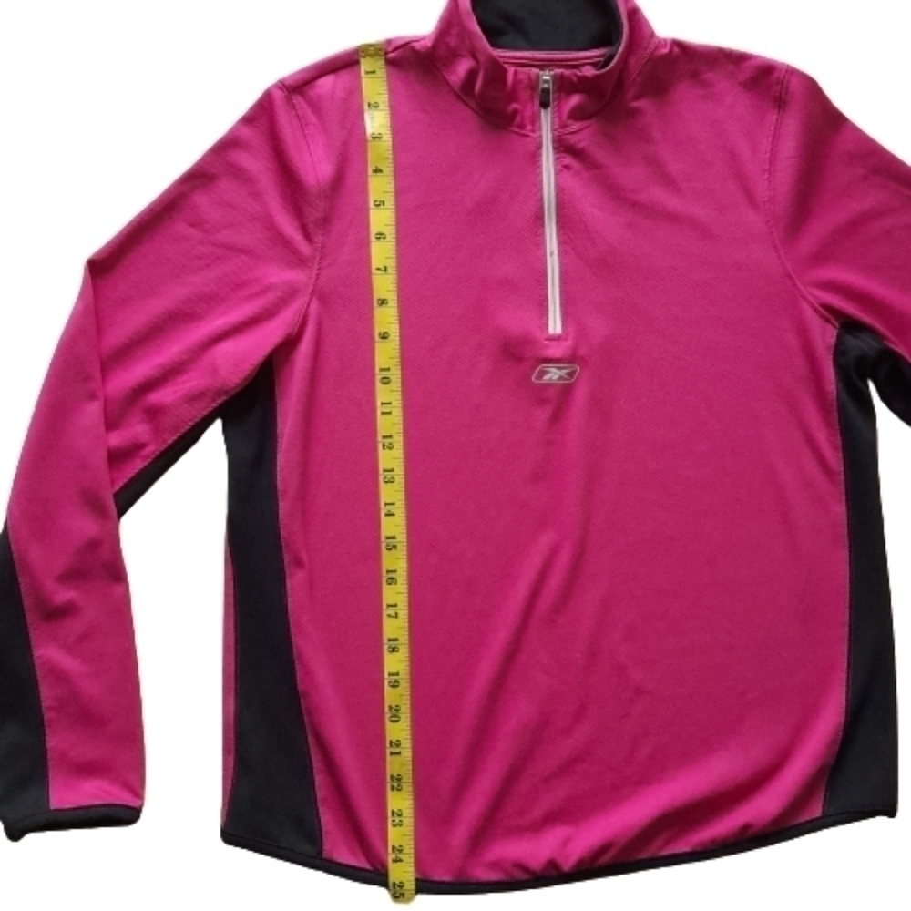 REEBOK Play Dry Running Jacket Reflective Activewear Women's Large pink - Picture 8 of 8